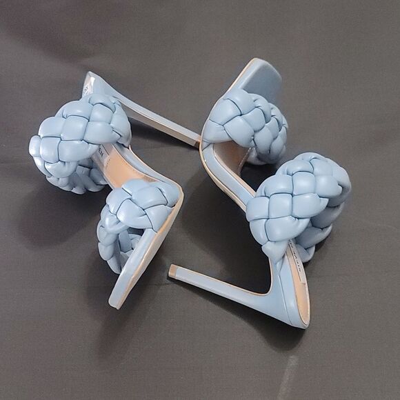 BRAND NEW STEVE MADDEN WOMEN"S CHUNKY BRAIDED STRAP DETAILS KENLEY HEELE… - Picture 12 of 14